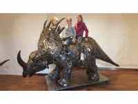 Ocelové sochy - Praha, prosinec